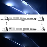 DC Dimmer Touch Switch Brightness 3A LED Dimmer for Single Color 12V-24V LED Strip Lamp Black/White